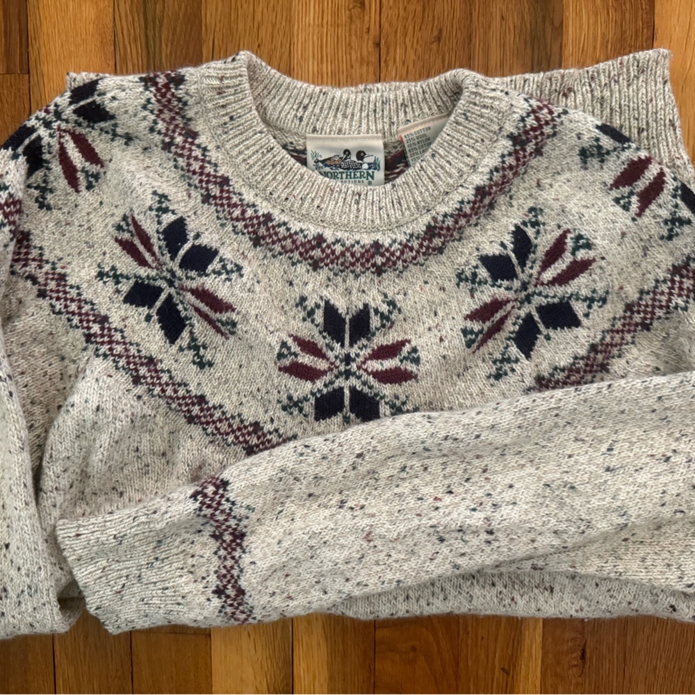 Northern Reflections Vintage Wool Blend Crewneck Sweater
